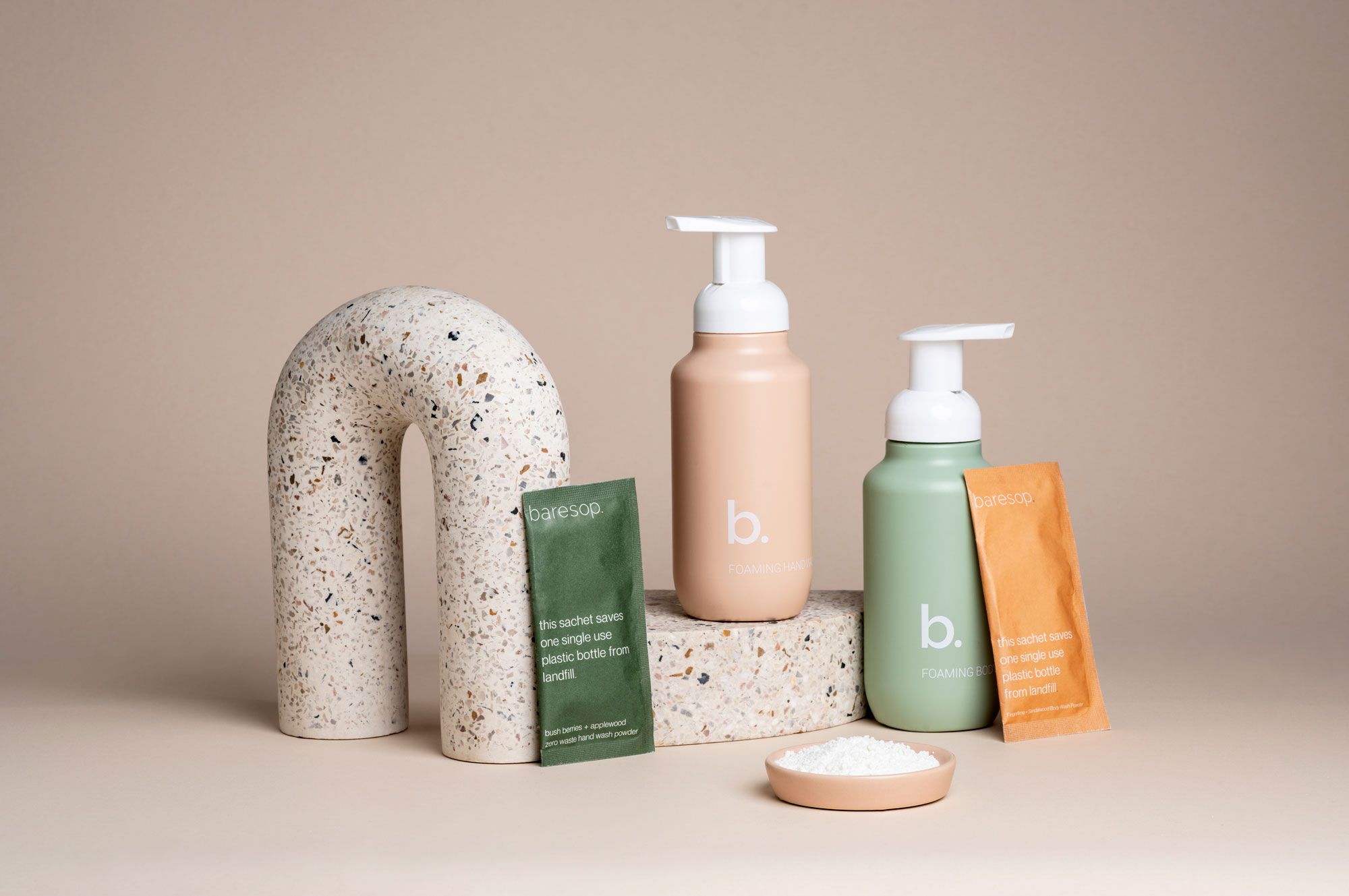 An image of a range of baresop soap products