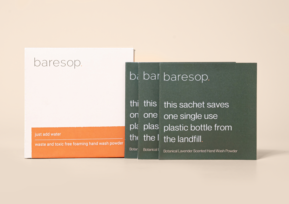A photo of baresop products.